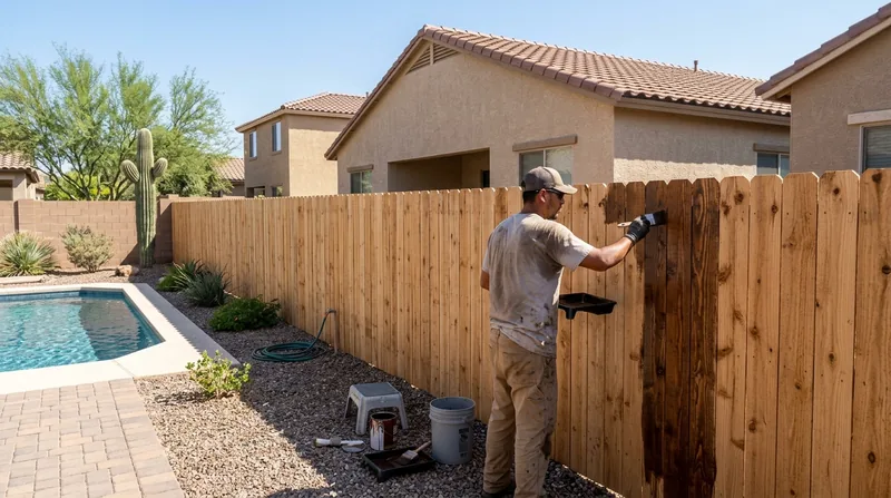 Fence Staining & Restoration Phoenix